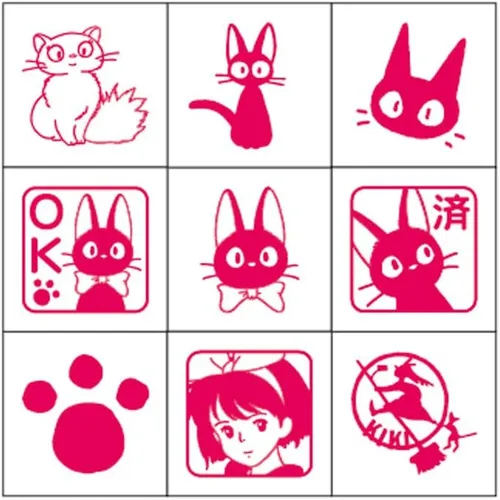 Vista 2 de Beverly Ghibli Servicio de entrega de Kiki Sello Hanko Sello de verificación CK9-004