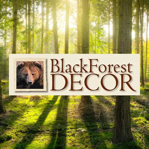 Vista 2 de BLACK FOREST DECOR Cesta de basura de oso de metal, 14 pulgadas de ancho x 14 pulgadas de profundidad x 12 pulgadas de alto