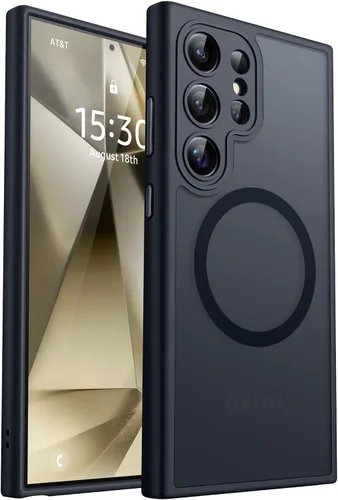 Vista 58 de CANSHN Funda diseñada para Samsung Galaxy A16-5G [protección completa de la cámara] [compatible con Magsafe] funda protectora trasera translúcida