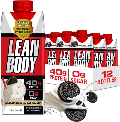 Vista 24 de LEAN BODY - Paquete variado de 8 sabores, 1.41 onzas de proteína, cero azúcar, 24 vitaminas y minerales para apoyar la salud inmunológica, 17 onzas