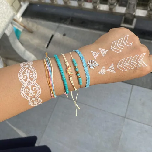 Vista 7 de Sunflower String Bracelet for Teen Girls Handmade Braided Rope Boho Bracelet Adjustable Waterproof Surfer Bracelet Aesthetic Strand Beach Bracelets