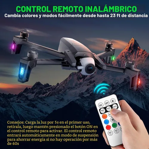 Vista 3 de Luces estroboscópicas RGB LED inalámbricas para aviones con control remoto, 8 colores, 10 modos de parpadeo, carga USB, luces anticolisión 12 piezas