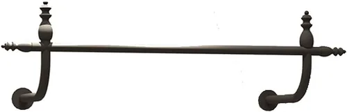 Vista 6 de Perchero para ropa montado en la pared, barra de ropa de hierro negro desmontable resistente para colgar en la pared, barra de colgar multiusos