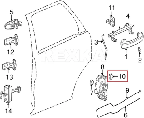 Vista 6 de Rexka 20 clips de cierre de barra de bloqueo de puerta y puerta 5/32 tamaño de varilla para camiones GM 16629990 16675980 Ford F150 F250 F350 Super