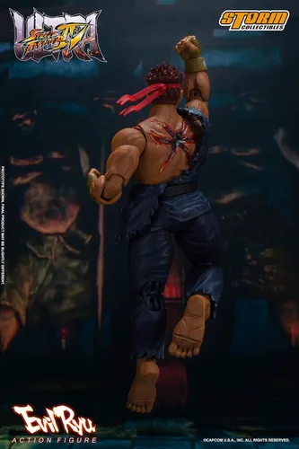 Vista 7 de Storm Collectibles - Ultimate Street Fighter IV - Evil Ryu, figura de acción 1/12