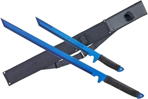 Vista 2 de Last Samurai Sword Fantasy Machete Set con Funda de Nylon