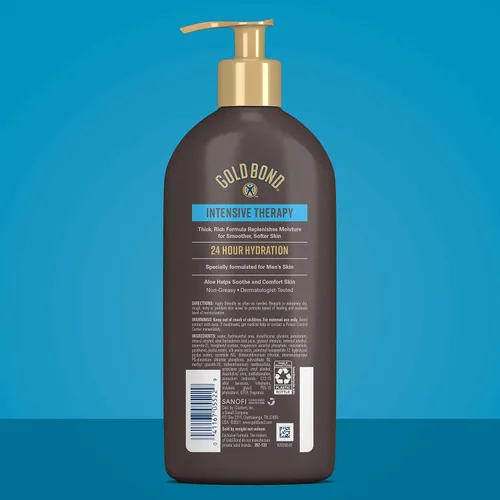 Vista 3 de Gold Bond Ultimate Men's Essentials Intensive Therapy loción hidratante de 13 onzas, paquete de de 1