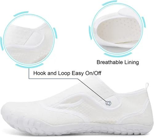 Vista 3 de Zapatos de agua para natación, para mujereshombres, de secado rápido, para playa, senderismo, buceo, navegación, río, deportes acuáticos al aire