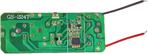 Vista 3 de Tablero de control remoto de cuatro vías de 40 mhz, transmisor y receptor RC, placa circular PCBA, juguete de coche, modelo de robot, accesorios