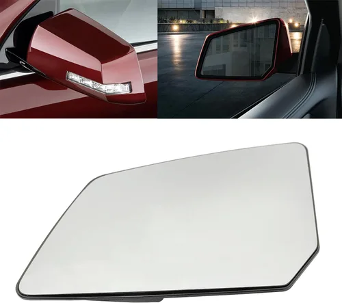 Vista 2 de Espejo calefactable izquierdo del lado del conductor con placa de respaldo compatible con GMC Acadia Chevrolet Traverse Saturn Outlook sustituye a
