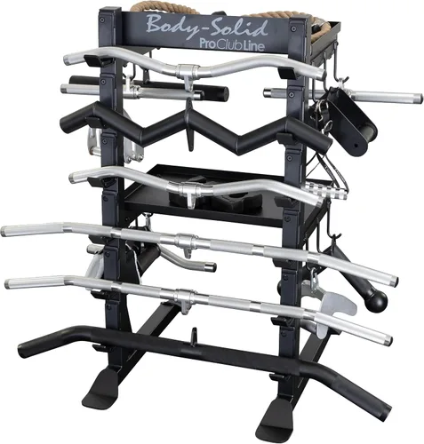 Vista 3 de Body-Solid (SAR100) Estante de accesorios, estante de accesorios de gimnasio comercial y en casa, organización de almacenamiento compacta