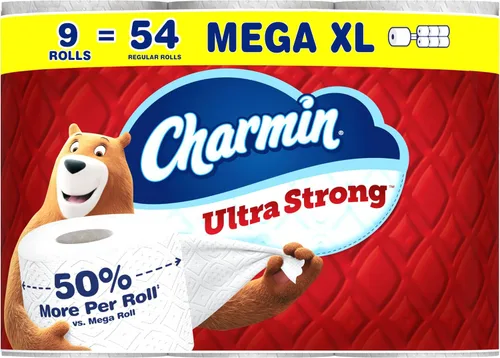 Vista 12 de Charmin Ultra Strong - Papel higiénico, Mega rollo, 18 rollos de 286 hojas por rollo