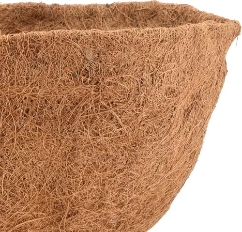 Vista 3 de Arcadia Garden Products - Forro de coco extra duradero 1547B de 12 pulgadas para macetas redondas colgantes, forro de repuesto de fibra de coco
