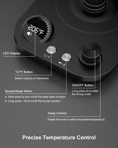 Vista 2 de Compresor de aire portátil para inflador de neumáticos, bomba de aire portátil DINERO 150PSI para neumáticos de automóvil con batería de 12000 mAh
