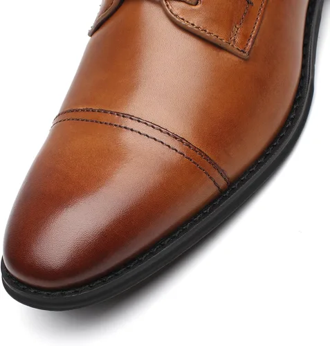 Vista 6 de La Milano Zapatos de vestir de cuero para hombre con puntera de casquillo clásica