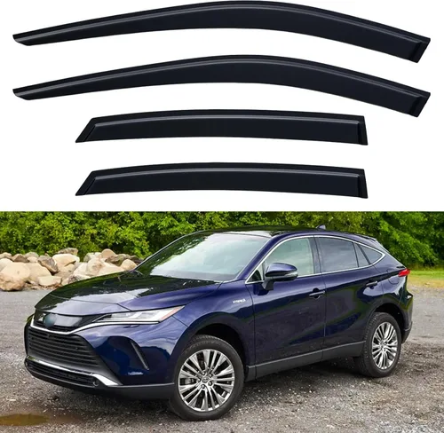 Vista 101 de YQAUTEC - Viseras para ventana, protectores contra la lluvia, compatibles con Subaru WRX 2015-2021, deflectores de viento para ventanas, viseras
