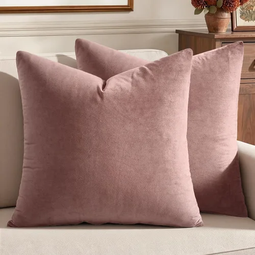 Vista 56 de MIULEE Paquete de 2 fundas de almohada de terciopelo decorativas rectangulares lumbares, fundas de cojín suaves sólidas para sofá, sofá, dormitorio