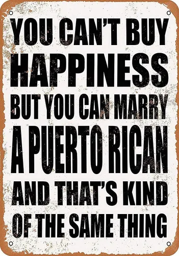 Vista 2 de Sign You Can't Buy Happiness BUT You CAN Marry a Czech - Letrero de metal divertido de metal de 8 x 12 pulgadas para bar, pub para interiores