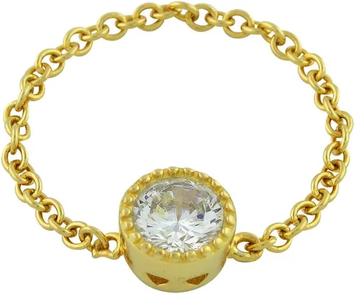 Vista 5 de Anillo de plata de ley con circonita cúbica (opciones de color, tamaños 4-10)