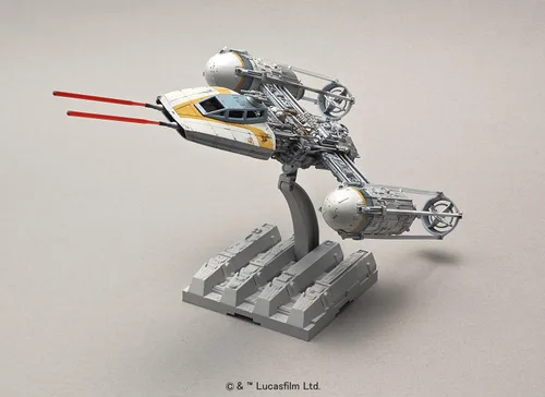 Vista 4 de Bandai Hobby, Star Wars 1/72 Y-Wing, kit para construir Starfighter
