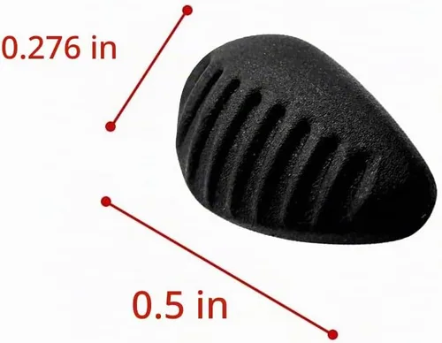 Vista 4 de Almohadillas de nariz para gafas Nike Gafas de sol Silicona Nosepads - negro 3 Pares