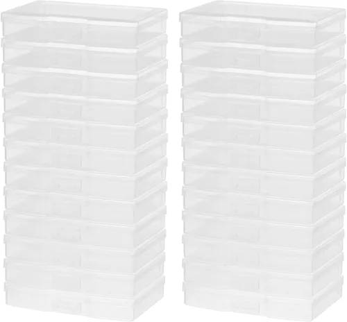 Vista 9 de novelinks Cajas transparentes de almacenamiento de fotos de 4 x 6 pulgadas – Cajas organizadoras de fotos – Caja de almacenamiento de fotos