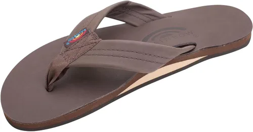 Vista 7 de Rainbow Sandals - Sandalias de cuero de primera calidad para mujer Cafe