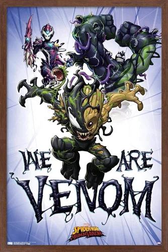Vista 19 de Trends International Marvel Comics TV - Póster de pared de Spider- Man: Maximum Venom - We Are Venom, 22.375 x 34 pulgadas, versión enmarcada