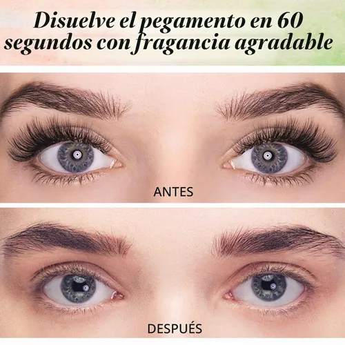 Vista 6 de Kit de removedor de extensiones de pestañas, 0.3 onzas líquidas, removedor de pestañas de fragancia para extensiones de pestañas, aroma de aloe