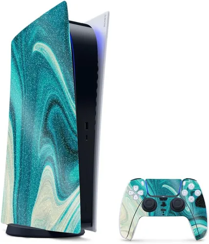 Vista 67 de MightySkins - Skin para juegos con purpurina brillante para PS5 y PlayStation 5, ágata amatista, acabado duradero con purpurina de alto brillo