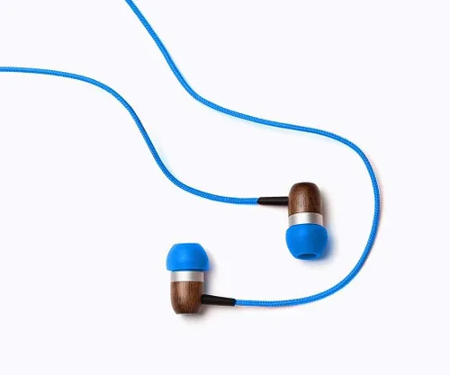 Vista 2 de Symphonized Auriculares de madera premium con cable (conector de 0.138 in) Sonido de graves profundos, sonido 3D, control de volumen de micrófono