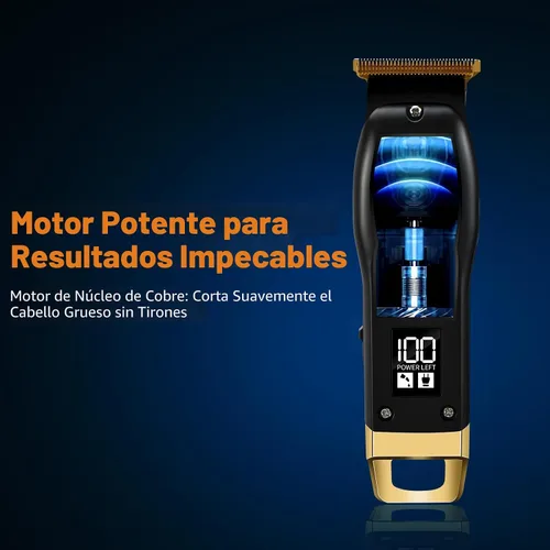 Vista 6 de Recortador de Barba Elehomyou para Hombres - Recortadores de Pelo y Navaja Recargables para Hombres, Cortapelos Inalámbrico para Rostro, Cuello