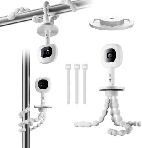 Vista 9 de Soporte para monitor de bebé trípode blanco (2 piezas)