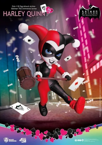 Vista 2 de Beast Kingdom Batman The Animated Series: Harley Quinn EAA-118 Egg Attack Figura de acción, multicolor
