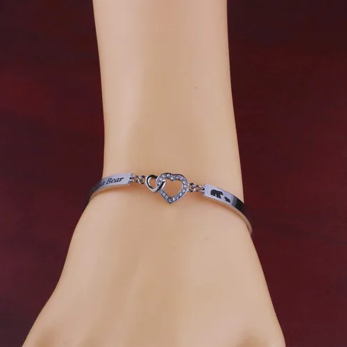 Vista 2 de BOSATE - Pulsera de regalo para madre y madre con oso de mamá
