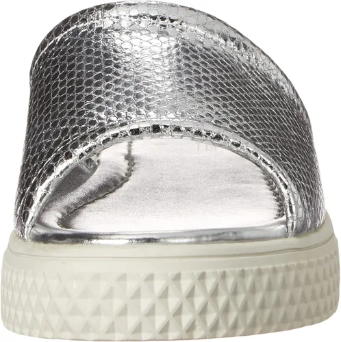 Vista 2 de Aerosoles Sandalia Evon Slide para mujer, Plateado Metálico