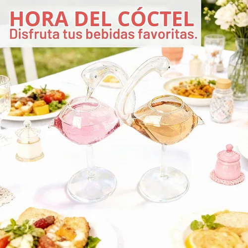 Vista 9 de Swan - Juego de 2 vasos de cóctel de 6 onzas, copas de vino únicas