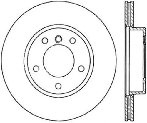 Vista 8 de Rotor de freno de disco delantero estándar compatible con Chevrolet Epica 2009