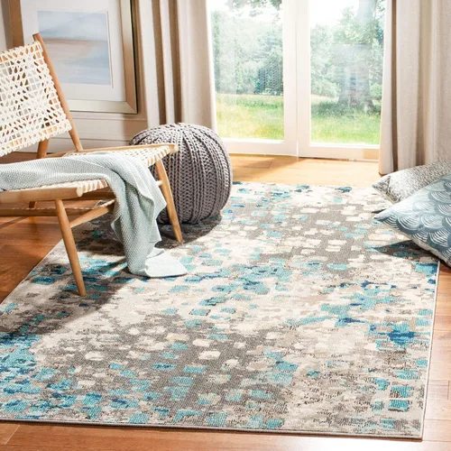 Vista 48 de SAFAVIEH Colección Madison - Alfombra de pasillo, 2'2" x 6', color fucsia y oro, diseño bohemio abstracto envejecido, no desprende pelusa y fácil