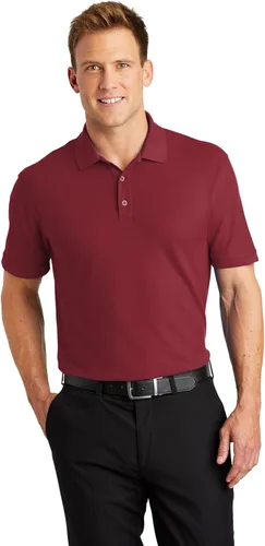 Vista 9 de Port Authority Unisex Core Classic Pique Polo Negro profundo