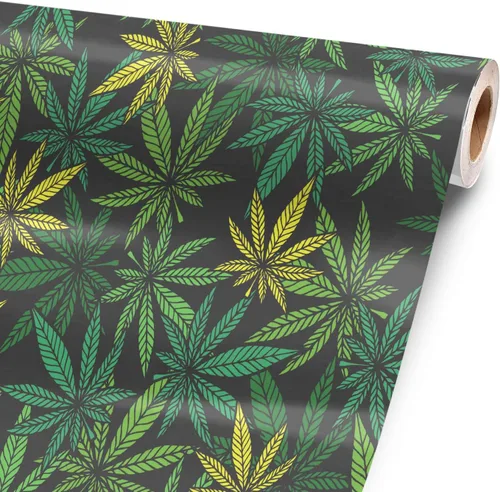 Vista 12 de Lámina de vinilo de cuero negro de 12 x 52 pulgadas para artículos grandes o personalizados. Envuelve 3M para artículos personalizados de todos