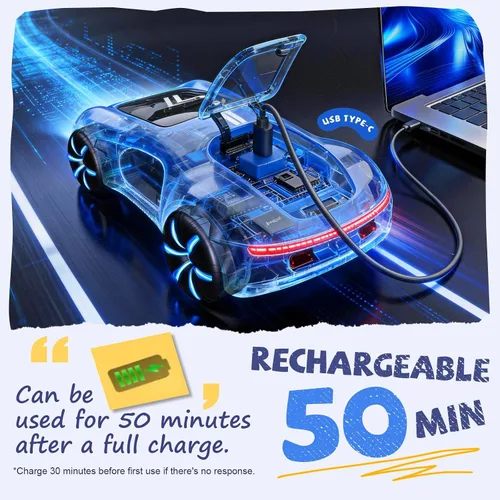 Vista 8 de AEROQUEST - Coche de acrobacias RC con control de gestos para niños de 4 a