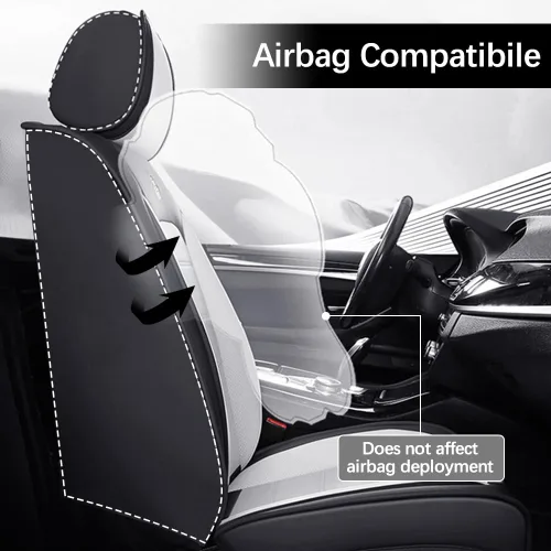 Vista 4 de Funda de asiento de cuero para Mazda CX-3 2016-2021, accesorios interiores, fundas de asiento, cojín protector de vehículo, compatible con bolsa