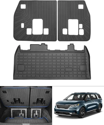 Vista 57 de Forro de carga para Jeep Compass/Patriot 2007-2016 y 2007-2012 Dodge Caliber, alfombras de carga para todo clima para accesorios de Compass