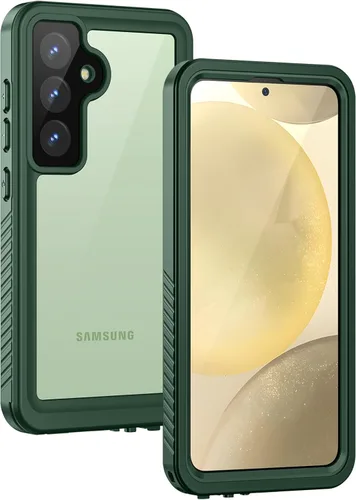 Vista 19 de Lanhiem Funda para teléfono Samsung Galaxy S24+ Plus, IP68 impermeable a prueba de polvo con protector de pantalla integrado, carcasa protectora Azul