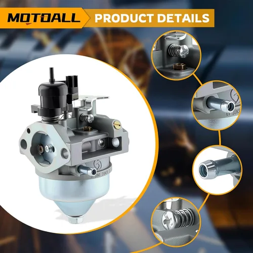 Vista 4 de MOTOALL Carburador 16100-Z1L-854 para motores Honda 16100-Z8B-841 GCV160A0 GCV160LA GCV160LA0 HRR216 con kit de juntas de filtro de aire de bujía