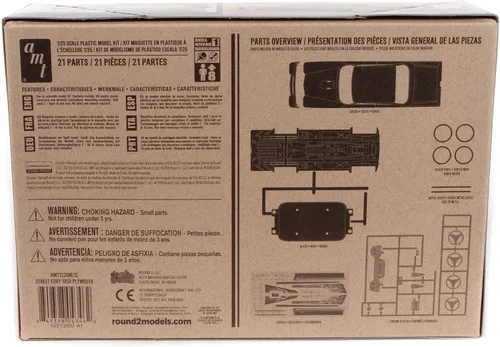 Vista 4 de AMT Street Fury 1958 Plymouth - Slammers SNAP Kit de modelo a escala 1:25