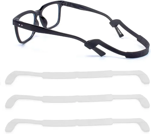 Vista 7 de Retenedores de gafas de la correa de las gafas, correa de gafas de silicona, correas elásticas antideslizantes para gafas de sol deportivas, 3