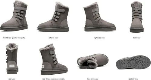 Vista 4 de Aumu - Botas de nieve de invierno para mujer Beige