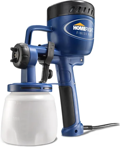 Vista 6 de HomeRight C800766 HomeRight Finish Max - Pistola pulverizadora eléctrica HVLP, 1 boquilla pulverizadora, punta de pulverización de latón superior, 3